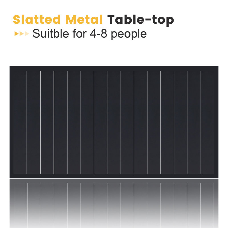 Anaila Extendable Rectangular Outdoor Dining Table