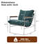 Chaise d'appoint en métal avec coussin