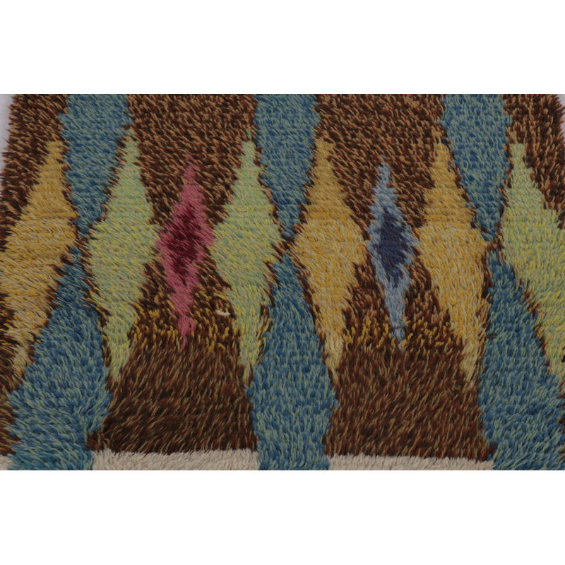 Scandinavian One-of-a-Kind 2’7”x4’2” Hand Knotted Area Rug
