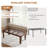Farmhouse Dining Table for 6-8, Large Rustic Wood Rectangular Table for Kitchen, Living Room, Restaurant, No Chairs