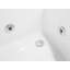 Porcher 1100mm x 1550mm Corner Whirlpool Acrylic Bathtub with Tap-26297266