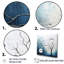 Paysage minimaliste d'arbre bleu sur toile-97045945-97045946