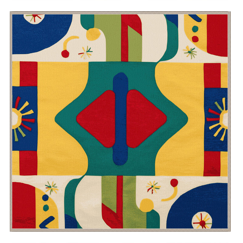Quirky Swing Rug, Square 3'