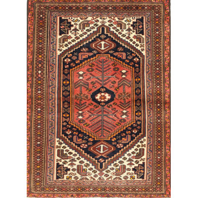 Tapis noir/brun/pêche traditionnel Ollinger