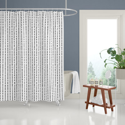 Thora Dots Mid-Century Shower Curtain