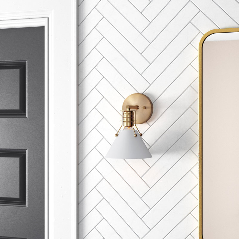 Frome Armed Sconce, Matte White
