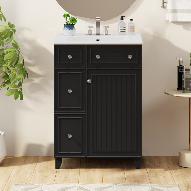 Ensemble de meuble-lavabo 24 po avec lavabo en céramique