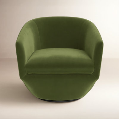 Elexi Upholstered Swivel Barrel Chair