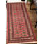 Tapis unique en laine noué à la main Bokhara Peshawar corail foncé 2 pi 6 po x 9 pi 11 po