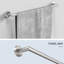 Ensemble de quincaillerie de salle de bain Fresco Nickel brossé 5 pièces-126364230