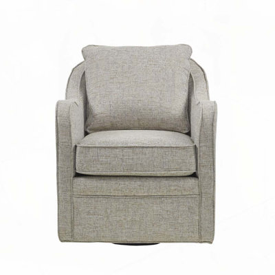 Brianne Wide Seat Swivel Arm Chair