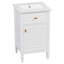 Meuble-lavabo de 20 po avec lavabo, pieds en bois massif, tablette réglable, tiroir inclinable, boutons en alliage de zinc, armoire autoportante moderne pour petite salle de bain