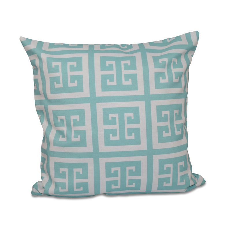 Reversible Throw Pillow, 18" H x 18" W, Ocean