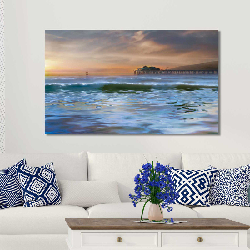 «The Pier», reproduction, H 36 po x l 60 po x P 1,5 po, Toile tendue