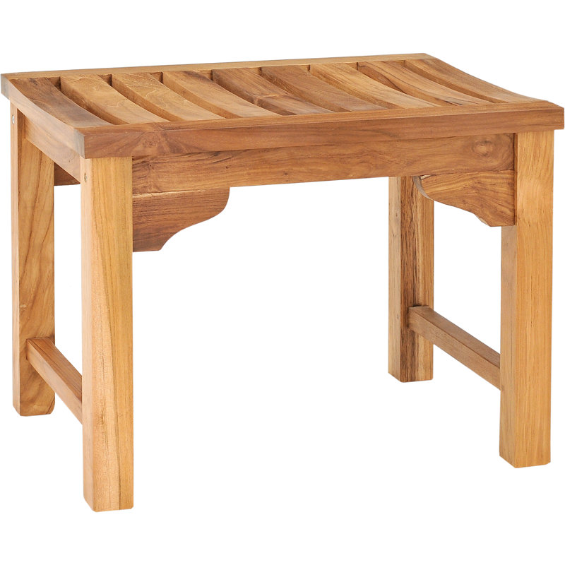 Banc de douche en bois Aladino