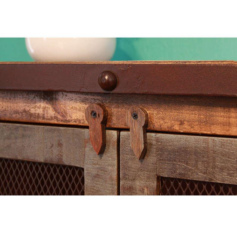 Jaquel 4 Door Cabinet - Mesh Doors