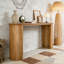 Console avec garniture perlée et pieds courbés réversibles-757801943