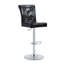 Ensemble de table de bar moderne avec dessus en verre et tabourets pivotants réglables-715693466