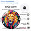 Horloge murale en verre 12 po