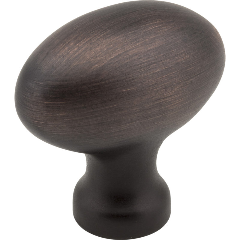 Oversized Lyon 1 5/8" Length Oval Knob, Brushed Oil Rubbed Bronze