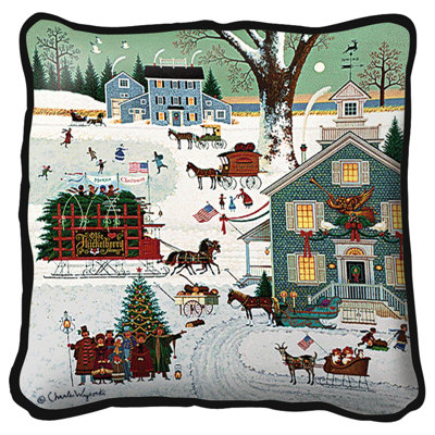 Coussin en coton Cape Cod Christmas