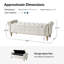 Banc de rangement traditionnel l 58,5 po Georgia avec pieds en bois massif et garniture cloutée Georgia-2013892040