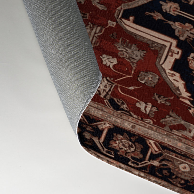 Tapis d'intérieur et d'extérieur brun Persian, Rectangulaire 3 pi x 5 pi