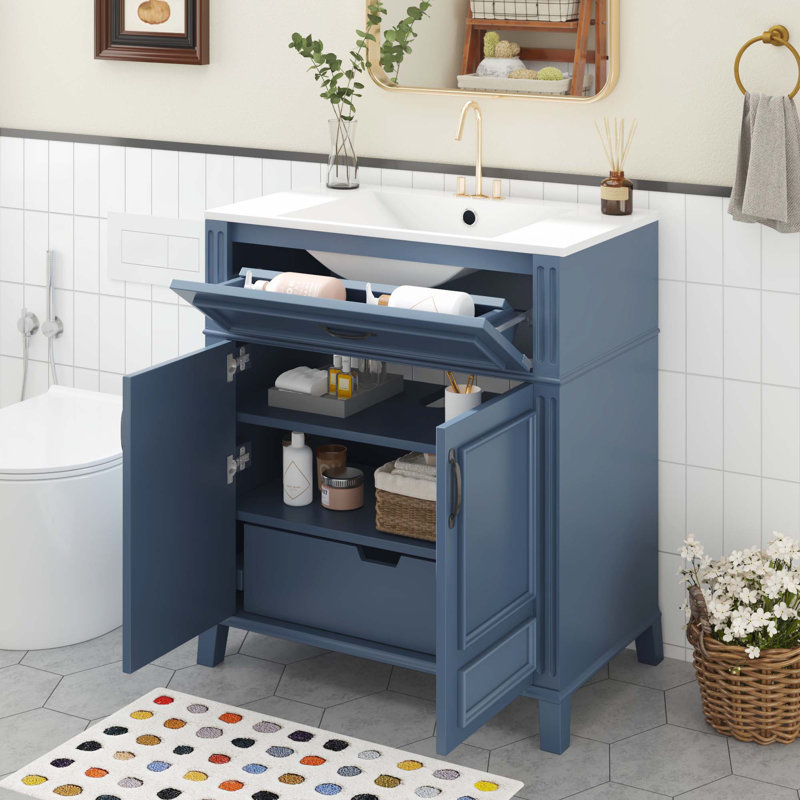Meuble-lavabo de 30 po avec lavabo en céramique