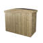 6 ft. W x 3 ft. D Solid Wood Overlap Apex Bike Shed-395560931