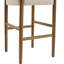 Tabouret de bar moderne en bois massif 28,5 pouces avec coussin en polyester - Ensemble de 2 tabourets minimalistes pour îlot de cuisine