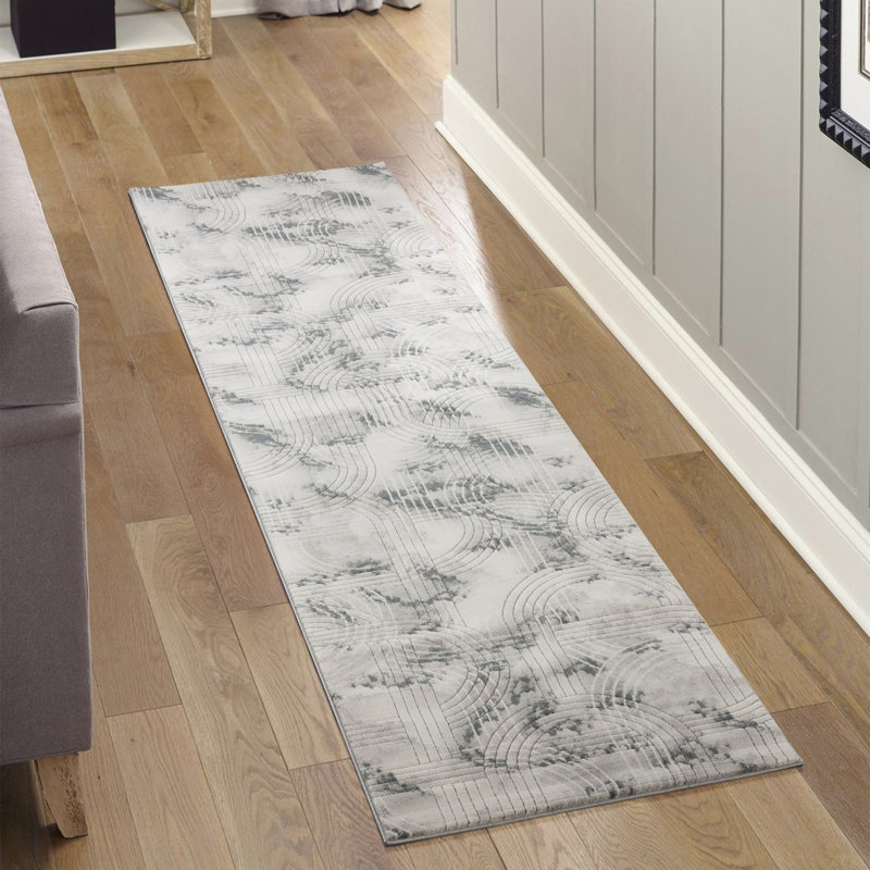 Gray Area Rug, Runner 2'7" x 9'10"
