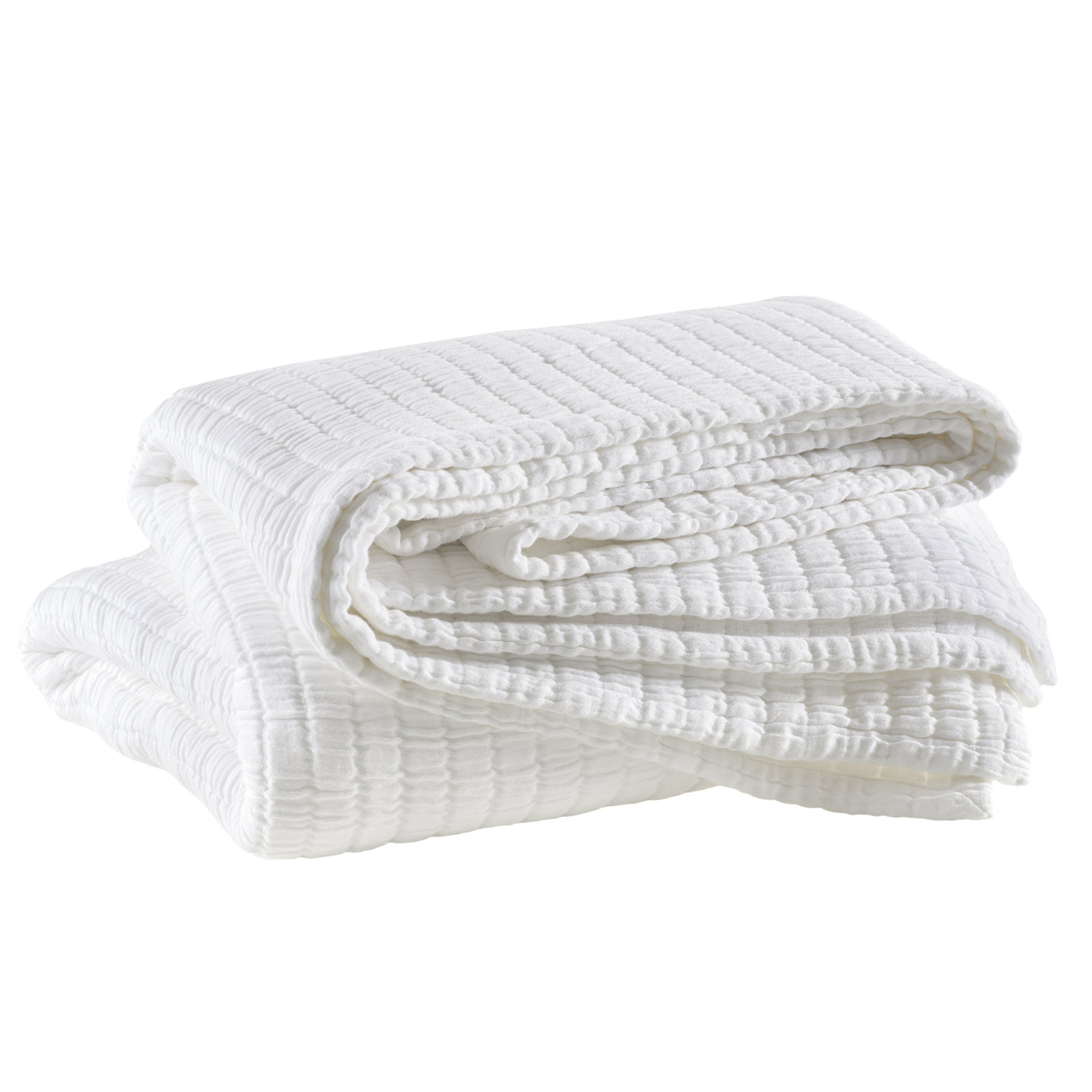 Boyfriend Matelasse Coverlet, King Coverlet, White