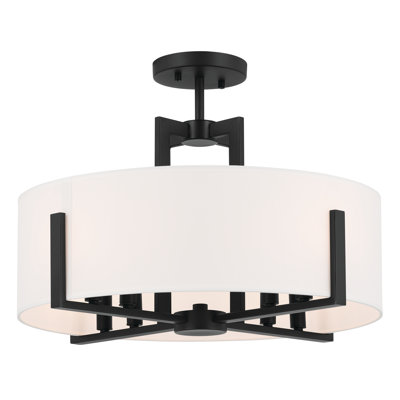 Billyjack Fabric Semi Flush Mount