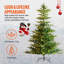 Arbre de Noël artificiel 6,5 pi avec 350 DEL blanches et 900 pointes