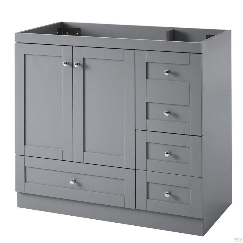 Meuble-lavabo 36 po (lavabo non inclus), Gris