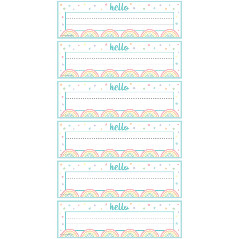 Plaques de nom Pastel Pop