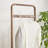 Walnut Coat Rack with Wheels