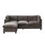 Modern L Shape Sectionals With Storage, Grey Chenille Sofa For Home