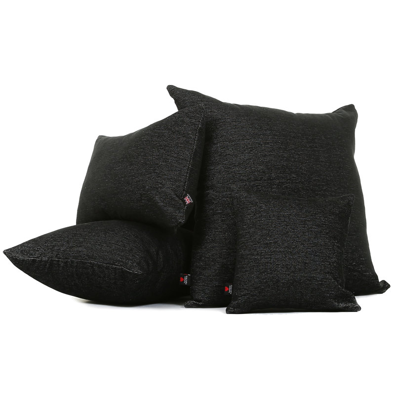 Altair Rectangular Cushion, Black, Medium