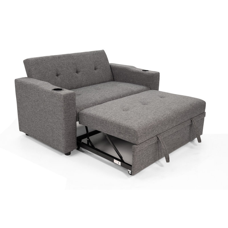 Canapé convertible, Gris clair
