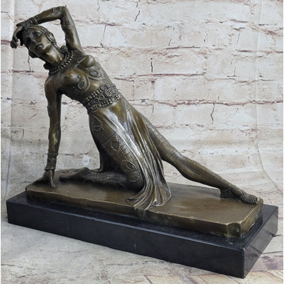 Handmade Art Nouveau By~D.H Chiparus~ Dancer Dance Dancing Bronze Sculpture