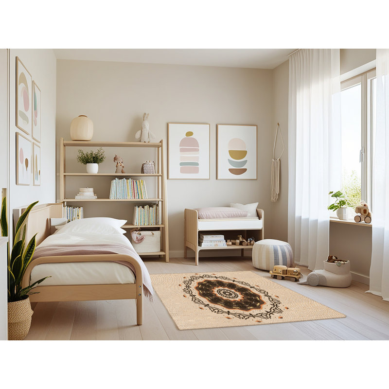 Tapis en laine orange, Rectangle 4 pi x 6 pi