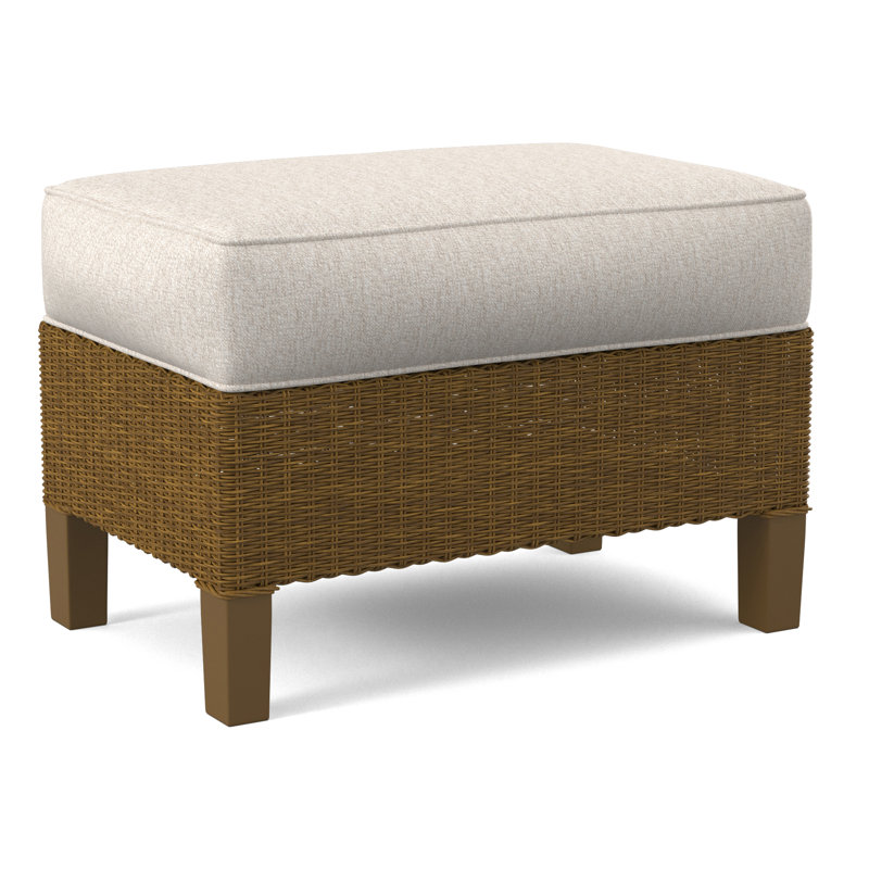 Gibraltar Ottoman, Oatmeal Crypton Performance; 0822-74, Stone Hearth