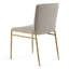 Chaise d'appoint rembourrée en métal Vorno - H 17,7 po-1526876080