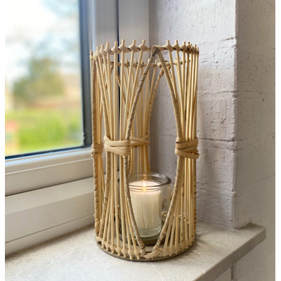 H Tabletop Holder with Candle Included