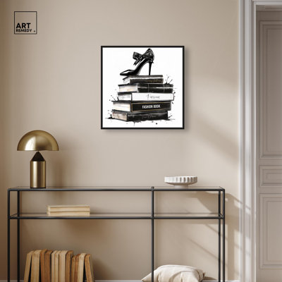 «Classic Book Stack», reproduction d'art sur toile par Art Remedy