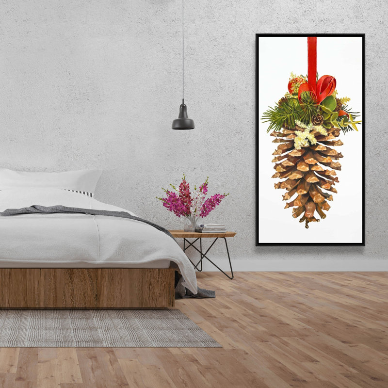 " Christmas Pine Cone ", 48" H x 24" W