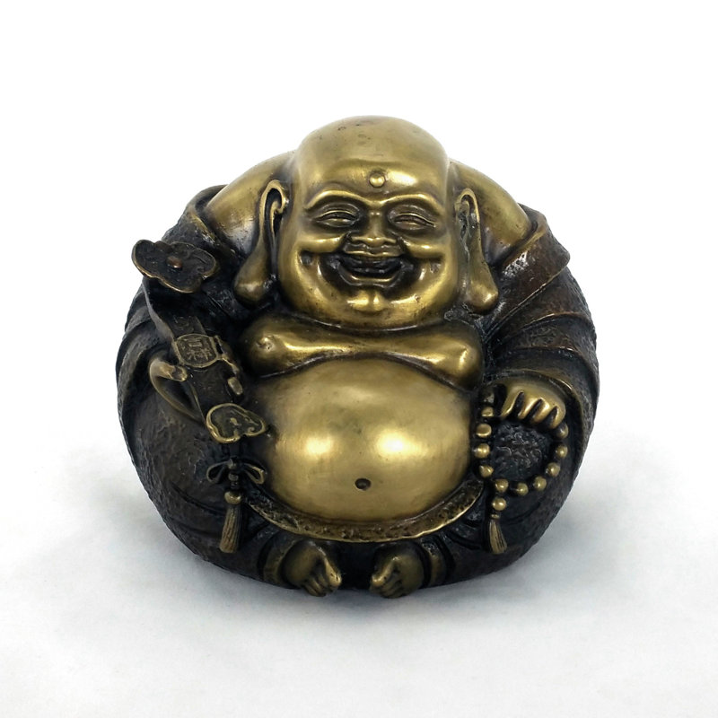 Figurine de Bouddha heureux assis