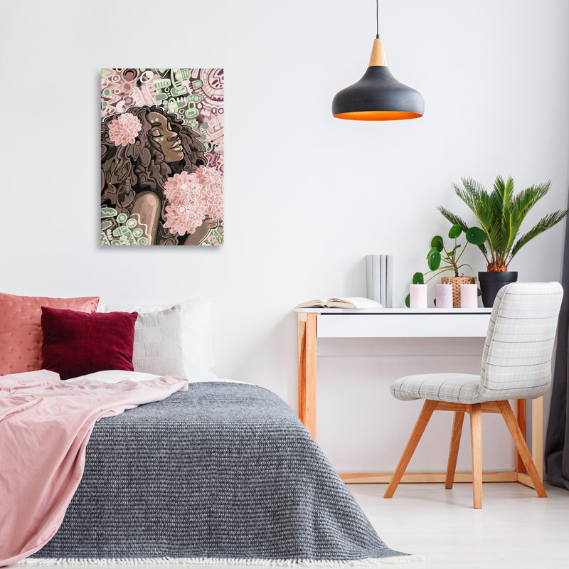 Art mural sur toile à motif expressif par Justin Copeland, H 30 po x l 20 po