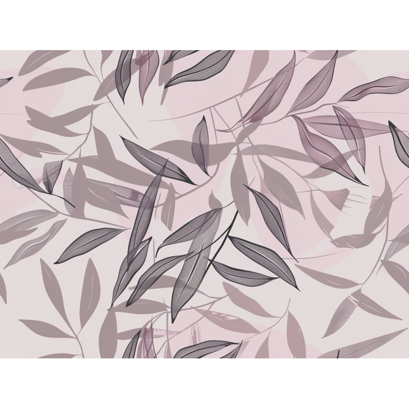 Leaves Illustration Bedding Cool Pattern Comforter Light, Queen Comforter